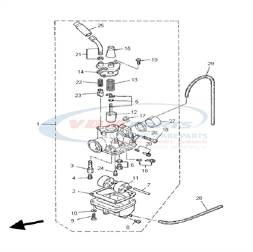 NUT hexagon (663), 95380-05600 , Yamaha