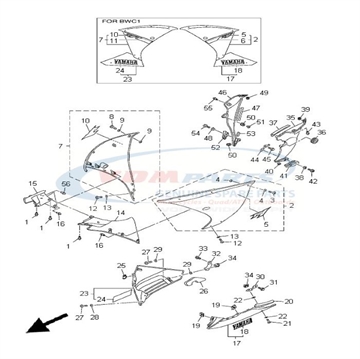 Bolt, Flange, Yamaha, 95817-06016