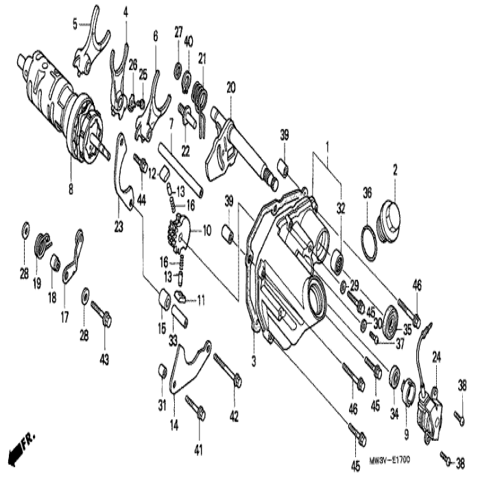 Bolte, flange 6x16, Honda, 96001-0601600