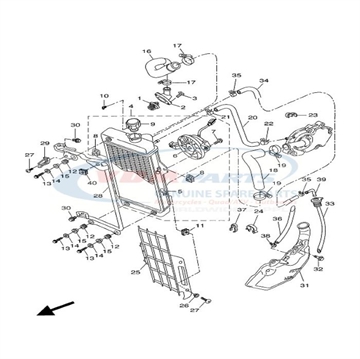 Bolt, Hexagon, Yamaha, 97017-06020