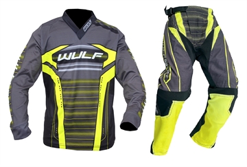 Wulfsport Corsair  Junior Crossbuks og bluse  - Gul
