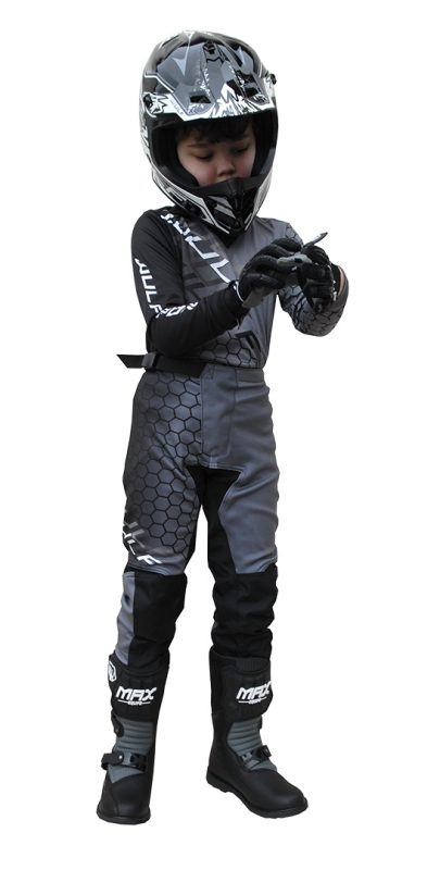 Wulfsport Connect Junior Crossbuks og bluse  - Sort