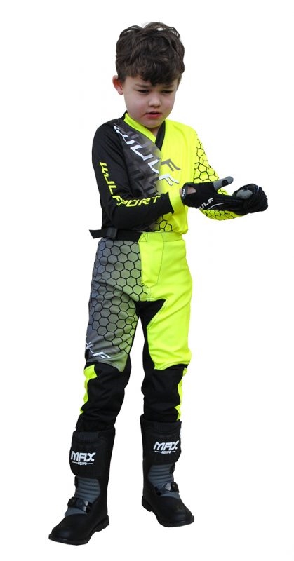 Wulfsport Connect Junior Crossbuks og bluse  - Flo yellow