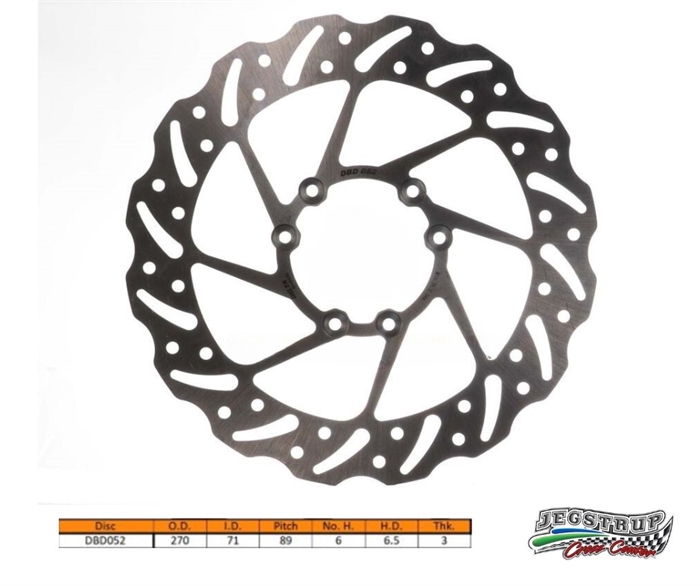 Bremseskive for Delta Braking TM 250/450/530 MX/EN F 4-Takts årg. 10- 23 