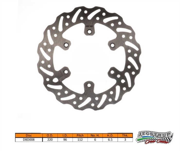 Bremseskive for Delta Braking Kawasaki 80 KX & 100 KX årg. 90 - 00 