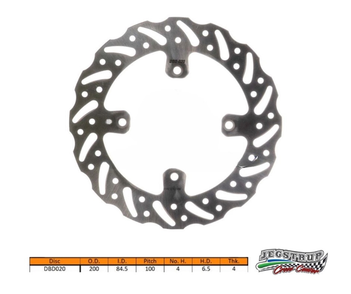 Bremseskive bag Delta Braking Suzuki 85 RM/RM L årg. 05 - 22 