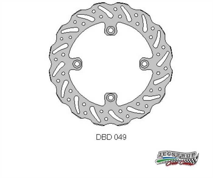 Bremseskive bag Delta Braking Husqvarna 250 TC årg. 11 - 13