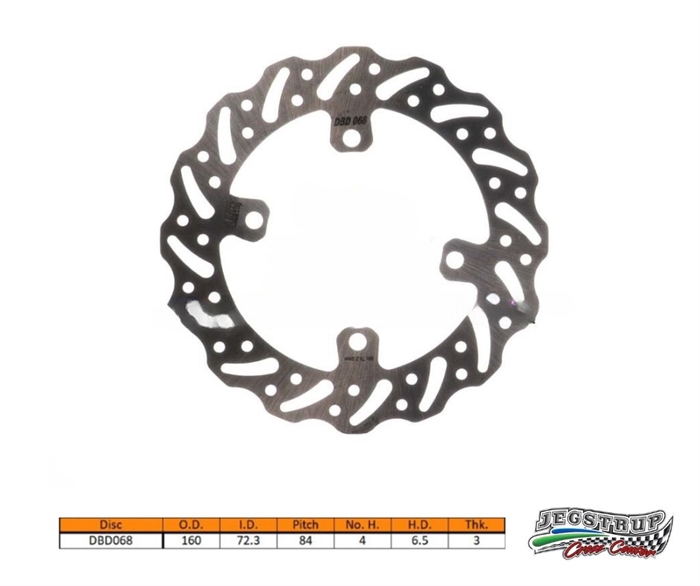 Bremseskive bag Delta Braking KTM KTM 50 SX & 50 SX Mini årg. 14 - 23