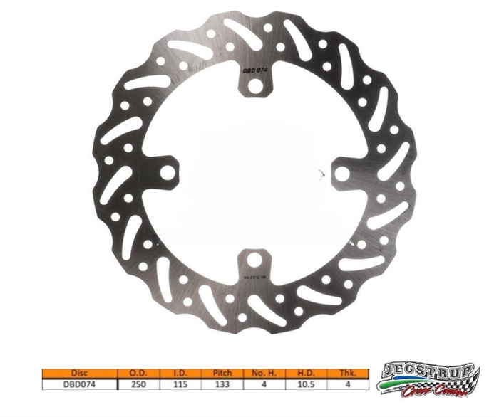 Bremseskive bag Delta Braking Kaw. 250 KX-F BLF 270 mm 19 " W årg. 19 - 20