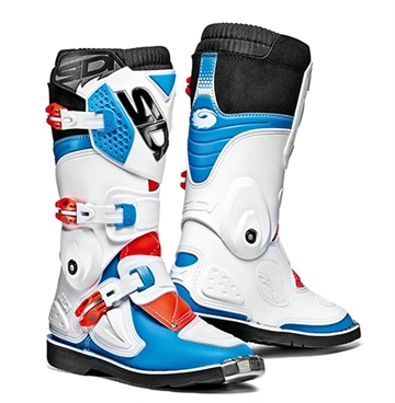 Sidi Flame Crossstøvle til  Børn - Hvid /Rød / Blå Str. 41