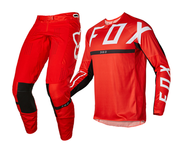 Fox 360 Merz crossbuks str. 28  og trøje - Rød str. S