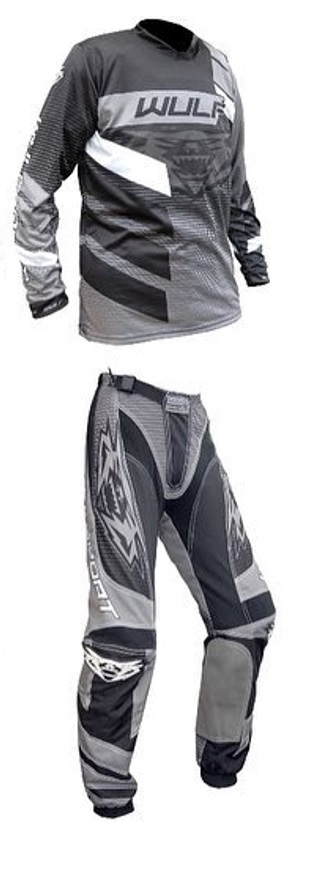 Wulfsport Matrix Cross buks str. 46 og trøje str. 3XL - Grå