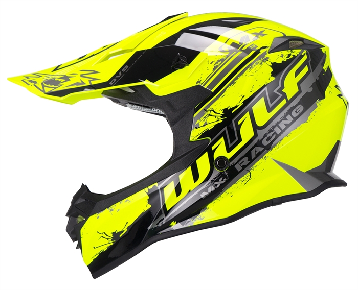 Wulfsport Off Road Pro crosshjelm - Gul XS