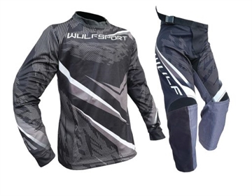 Wulfsport Warhammer Junior Crossbuks og bluse  - Sort 
