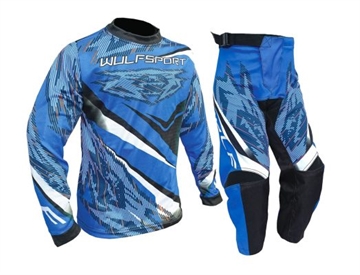 Wulfsport Warhammer Junior Crossbuks og bluse  - Blå