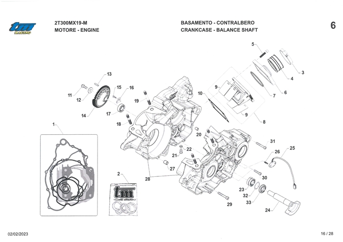 Membraner - pakninger og motorblok