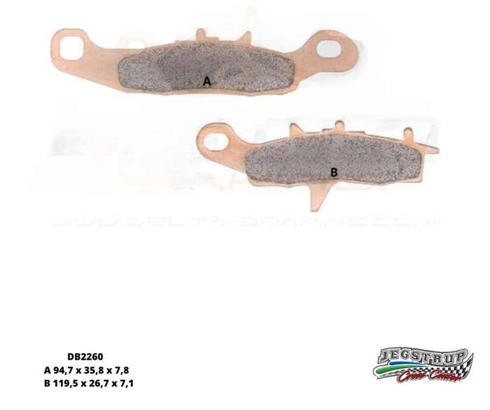 Bremseklodser forhjul - Kawasaki KX 85 årg. 01 - 23 - Delta Braking  