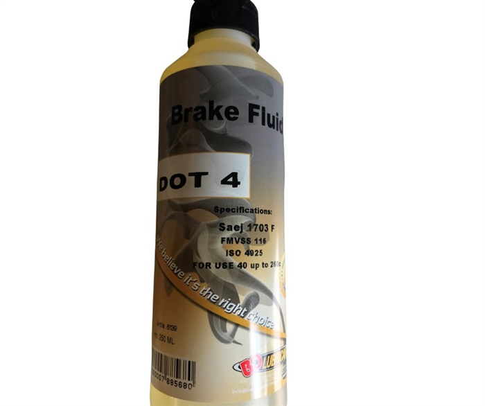 Bo Lubricants Brake Fluid Dot 4.0 250 ml. 