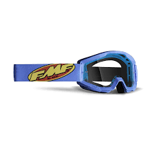 FMF Crossbrille Powercore - med klar lens Blå *