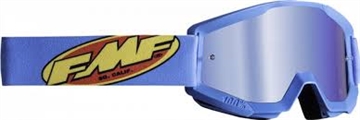 FMF Crossbrille Powercore - Blå med spejl-lens*