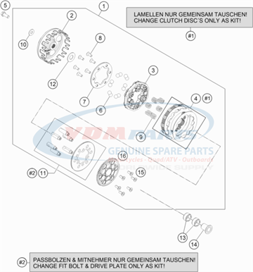 45232139044  Ball Cage Assembly - TC 50 2017 og SX 50 2013 - 2020