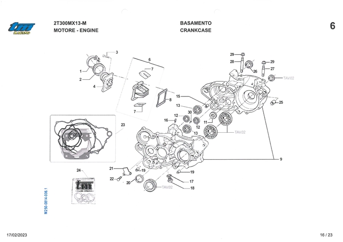 Membran - pakninger og motorblok 