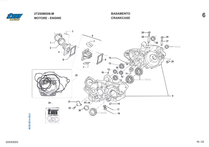 Membran - pakninger og motorblok 