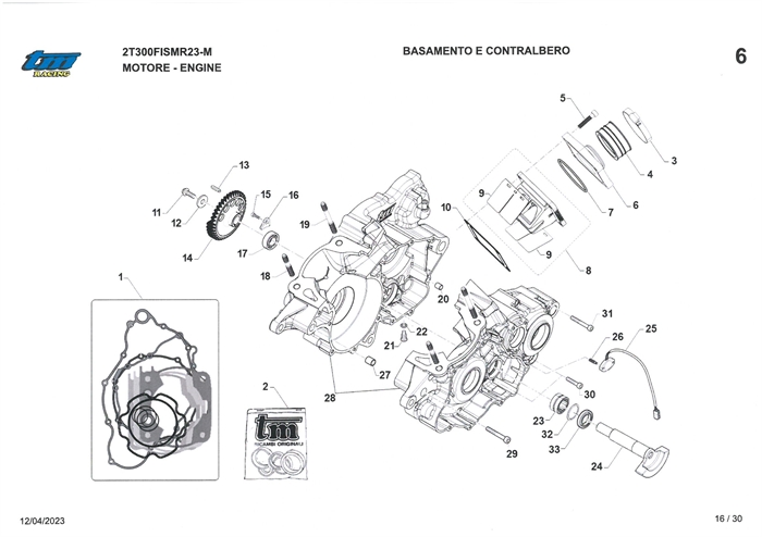 Motorblok - pakninger og membran