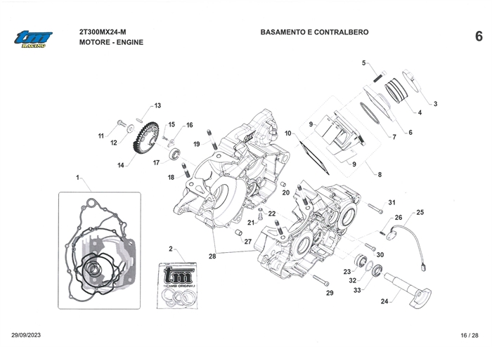 Motorblok - pakninger og membran