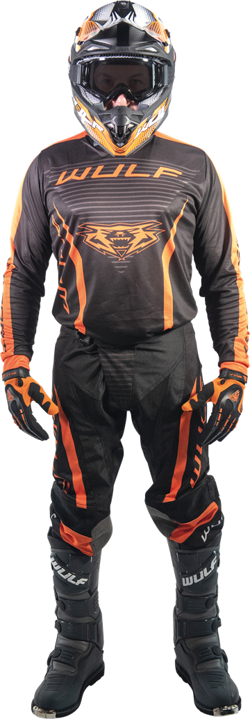 Wulfsport Linear  Cross buks str. 30  og trøje str. S  - Orange 