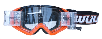 Wulfsport Roll Off Brille 36mm-  Orange