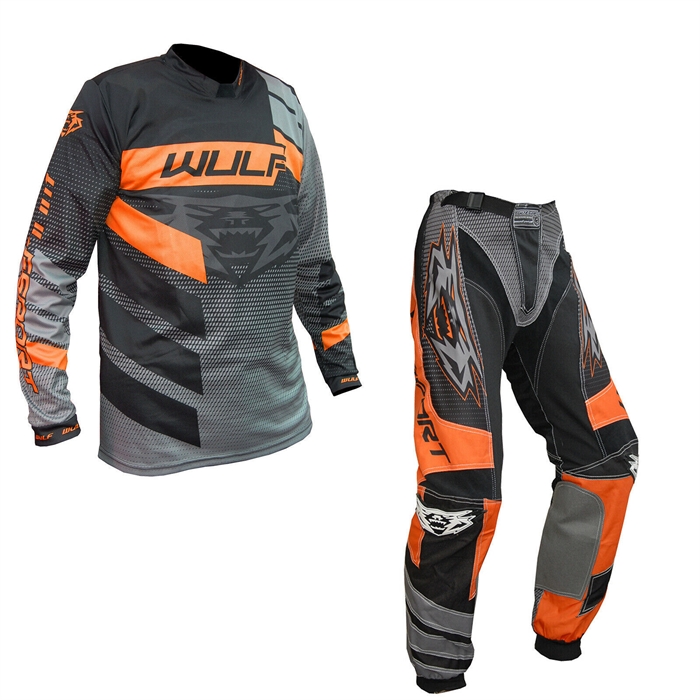 Wulfsport Linea  Cross buks str. 30 og trøje str. M - Orange 