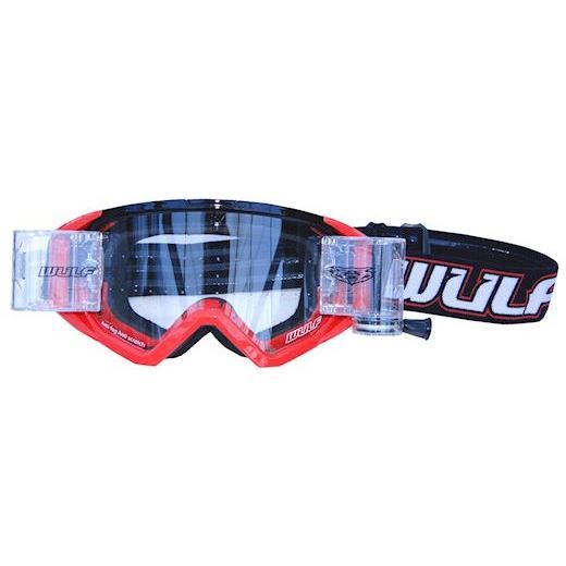 Wulfsport Roll Off Brille 36mm-  Rød