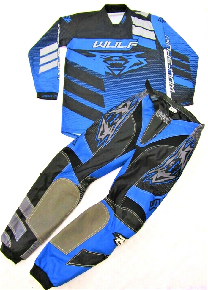 Wulfsport Matrix Cross buks str. 32 og trøje str. L - Blå