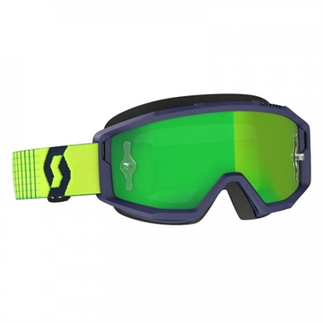 Scott Primal Goggle - Junior brille Blå med grøn spegl lens 