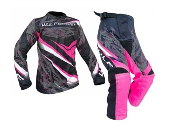 Wulfsport Warhammer Junior Crossbuks og bluse  - Pink