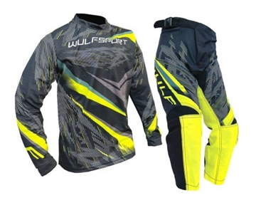 Wulfsport Warhammer Junior Crossbuks og bluse  - Gul 